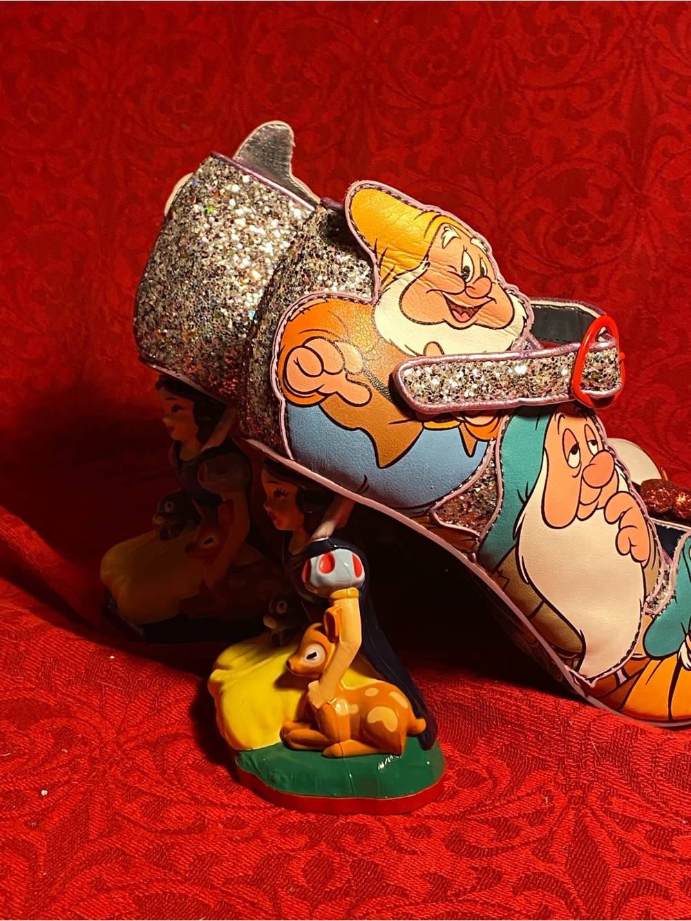 Irregular Choice, Disney Princess “7 is Company” sparkly pumps,Snow White heels - Picture 11 of 16